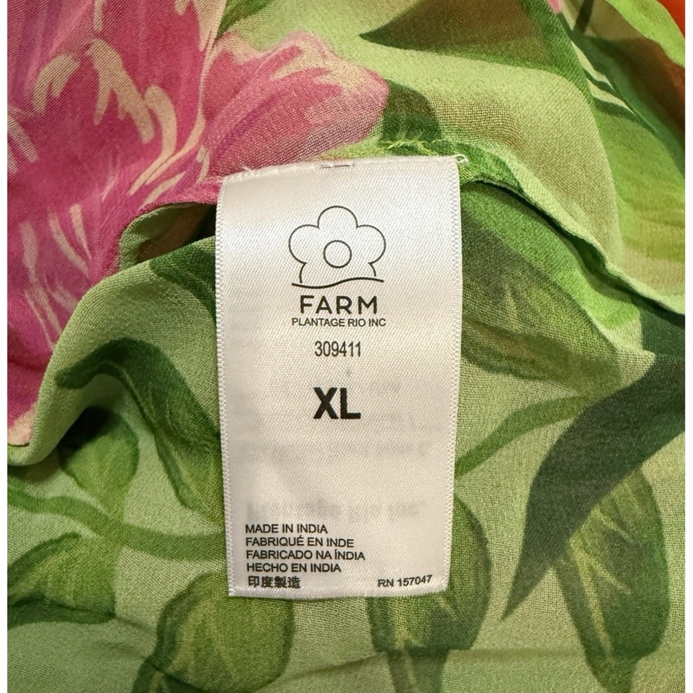 Farm‎ Rio Mixed Romantic Garden Maxi Skirt Floral Tiered Ruffle Multi XL 309411 - Picture 8 of 9